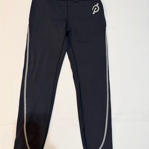 Peloton Black Leggings with White Logo